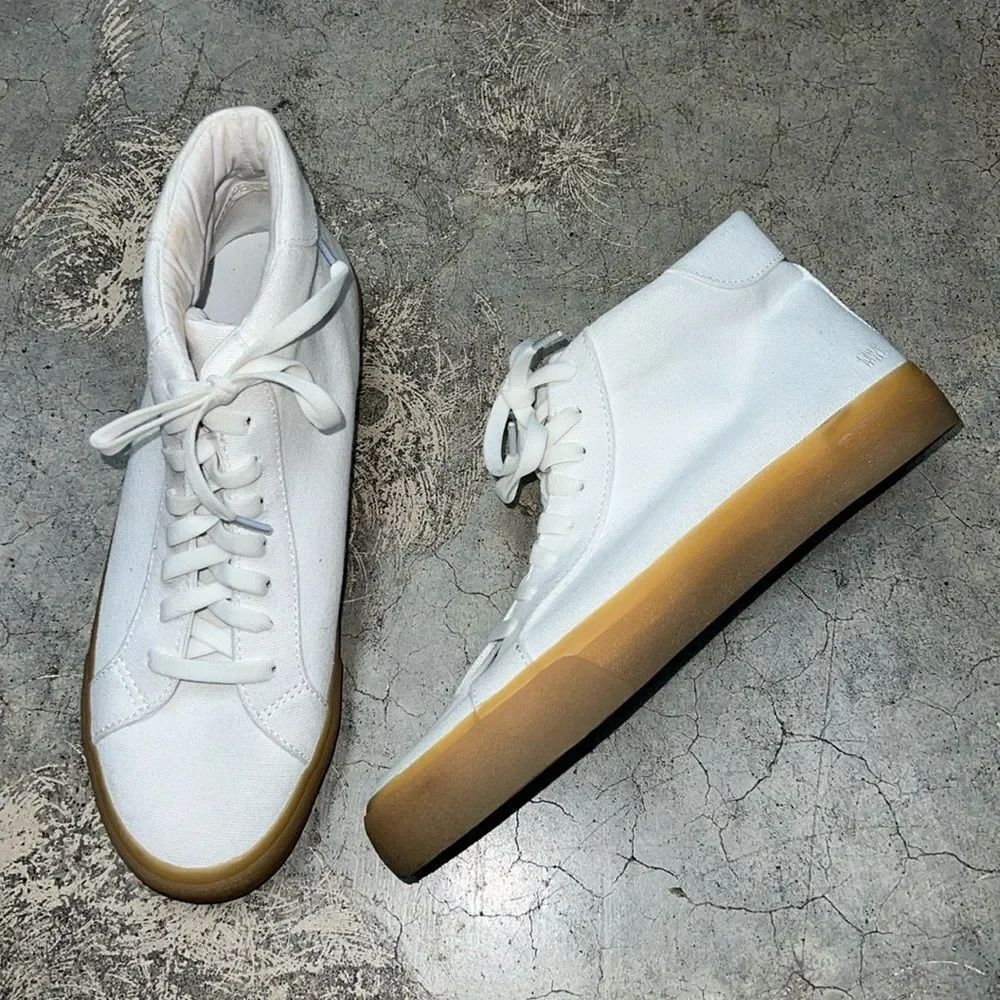 * Madewell white high top sneakers